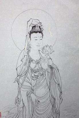 三十三观音之三十二的持莲观音