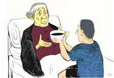 母亲中风而使全家人深入佛法